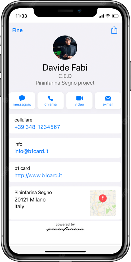 Deel je contactgegevens via de NFC Business Card, het ideale digitale visitekaartje